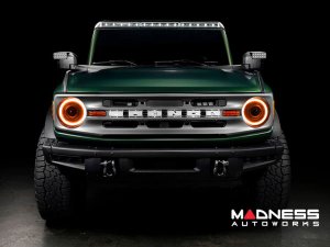 Ford Bronco Head Lights - Oculus Bi-LED Projector - Oracle - Amber